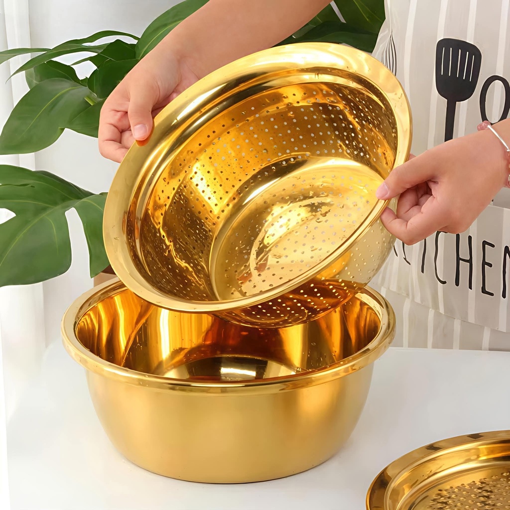 Série en inox doré 