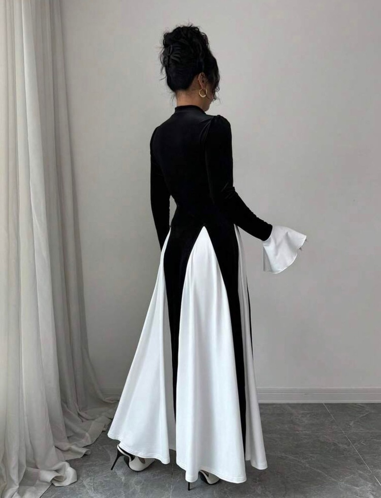 Robe noir et blanc 
