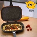 Poêle double face en granit 