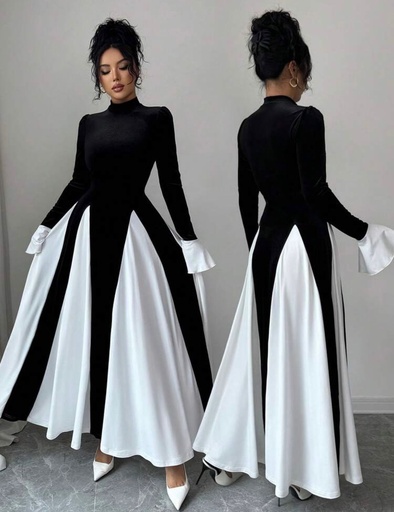 Robe noir et blanc 
